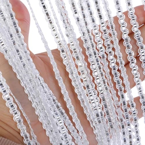 Elegant Beaded Door Curtain Fly Screen 79x39 Inch