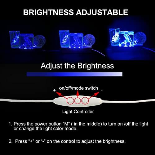 2PCS 6 Inch Wooden LED Display Pedestal