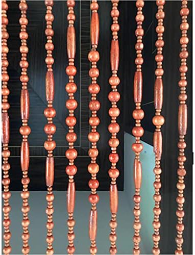 Retro Wood Beaded Curtain Door Divider