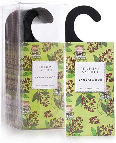 ROSE COTTAGE 12 Pack Sandalwood Scented Sachets