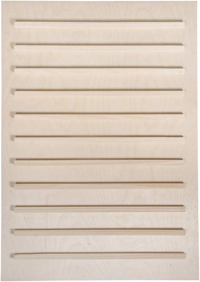 Rayher Wooden Memo Board 30x42cm Natural with 96 Letters Numbers Symbols