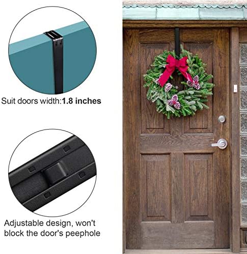 Myfolrena Adjustable Wreath Hanger for Front Door