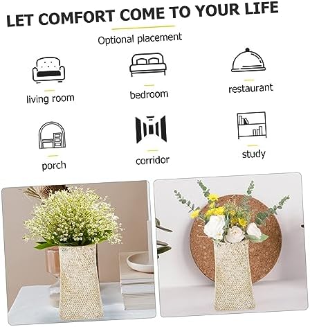 Seagrass Woven Flower Vase for Dried Flowers Nordic Style