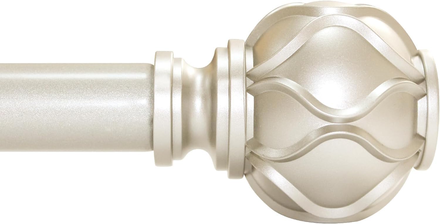 Champagne Gold Curtain Rod for Windows 28-48 Inches