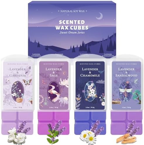 SCENTORINI Wax Melts 4-Pack Lavender Fragrance