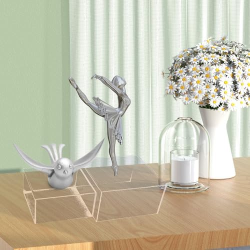 8 Pack Clear Acrylic Risers for Display