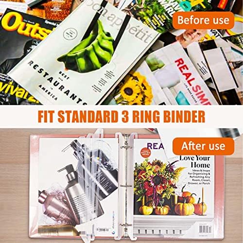 40Pcs 3 Hole Magazine Holders Organizer Strips