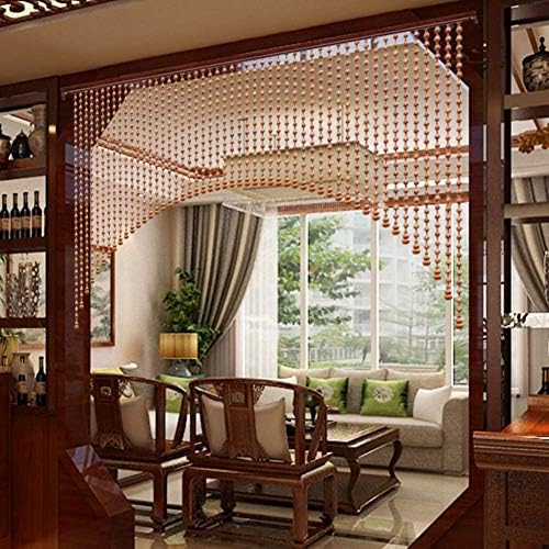 35 Strands Beaded Door Curtain with Aluminum Track