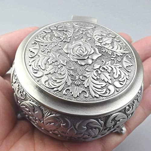 ROSIKING Round Emboss Music Box With Anastasia Melody