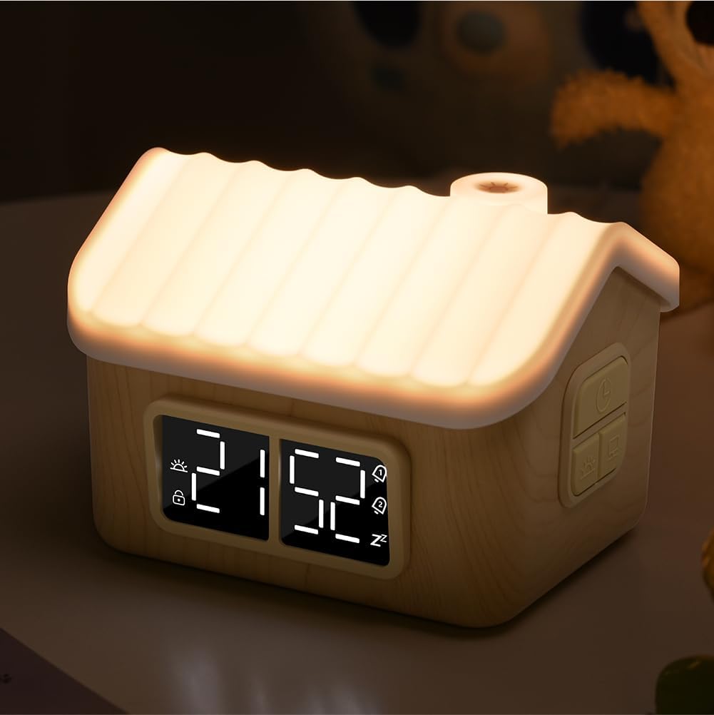 WILIT Alarm Clock with Touch Night Light and Sunrise Feature