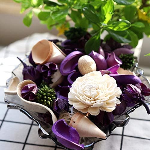 Qingbei Rina Lavender Scented Potpourri Bowl Filler Purple 98 Oz