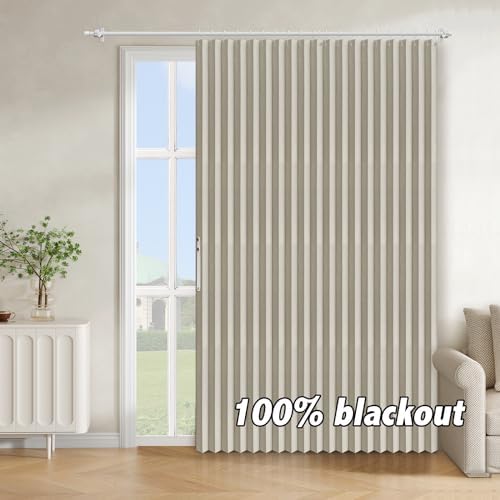 AJAZZ Blackout Doorway Curtains 1 Panel 98 W x 78 L