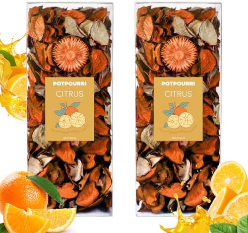 STRN Potpourri Natural Dried Flower Sachet Set with Citrus Scent
