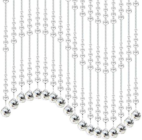 Etlegor Clear Crystal Beaded Curtain Room Divider