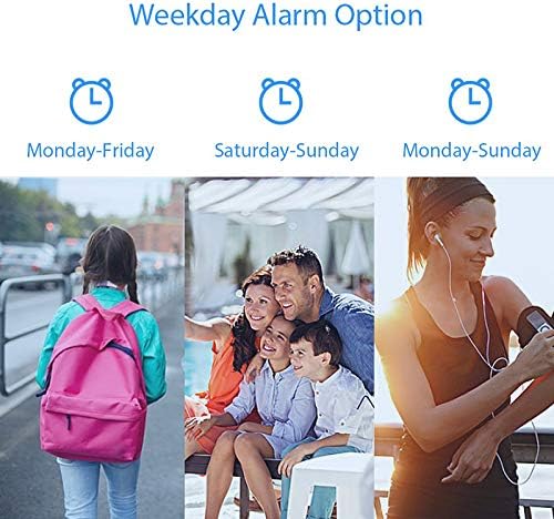3 Inch Round Alarm Clock with Silent Movement