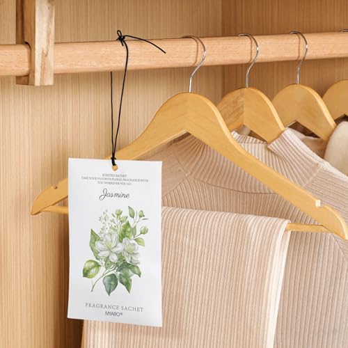 MYARO 12 Pack Jasmine Scented Sachets for Drawer and Closet