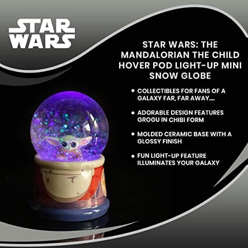 Silver Buffalo Star Wars The Child Snow Globe Light Up 55mm