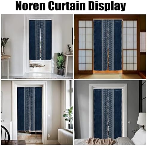 Royal Blue Noren Door Curtain 335 x 559 Inches