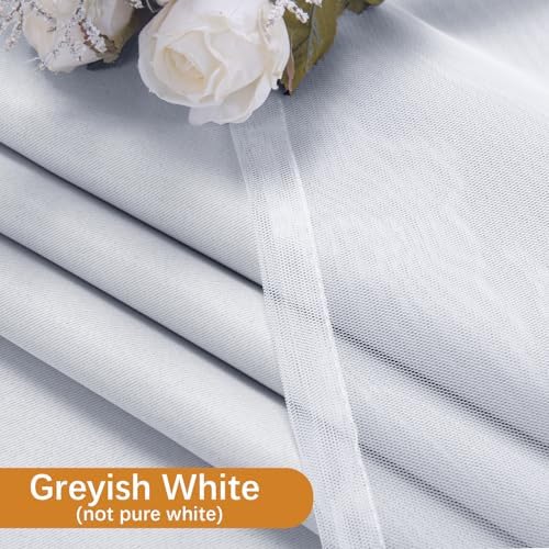 DWCN Blackout Curtains with Sheer Overlay 52 Wx84 L