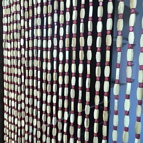 Bamboo Beaded Curtain for Doorway Partition Decor