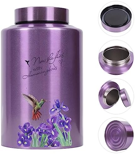 Purple Hummingbird Cremation Urn for Mom 220 lbs Capacity