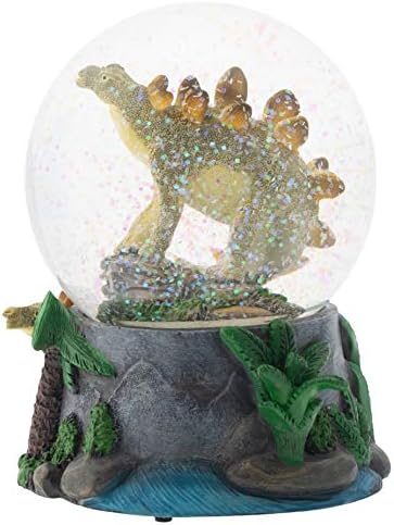 Elanze Designs Musical Stegosaurus Snow Globe
