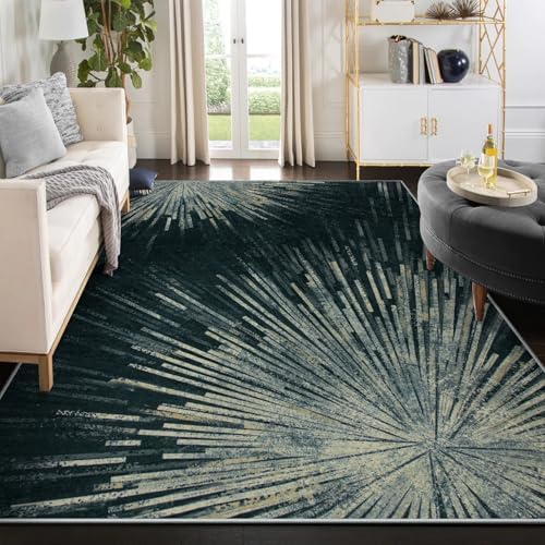 Lahome Washable Area Rug 8x10 Modern Non-Slip