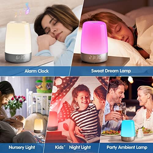 Golspark Sunrise Simulation Alarm Clock with 7 RGB Lights and Natural Sounds