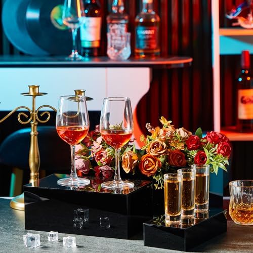 Sintuff 5 Pcs Acrylic Risers Display Stands Black