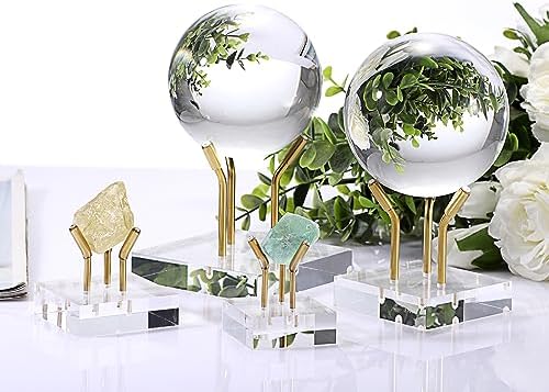 Hipiwe Gold Metal Easel with Acrylic Base Display Stand