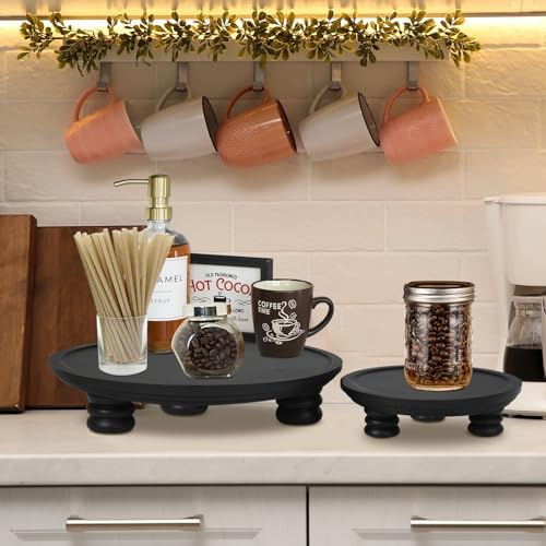2 Pcs Wooden Risers for Display Farmhouse Decor