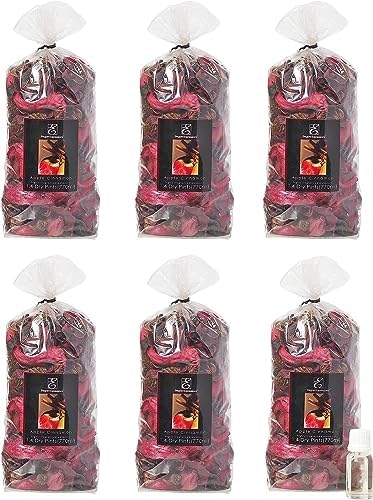 Hosley 24 oz Potpourri Apple Cinnamon Scented Set of 6