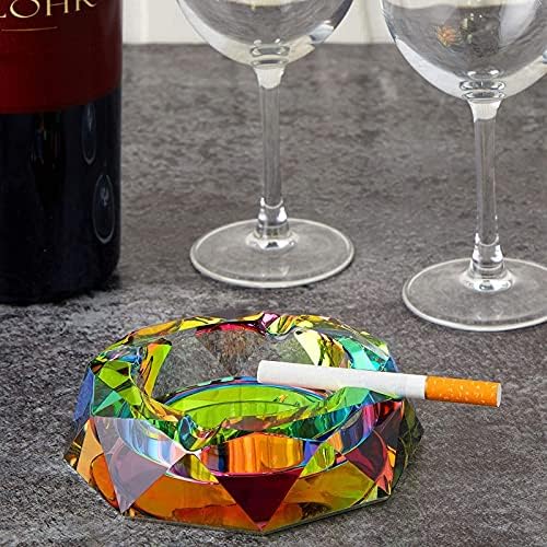 Okuna Outpost 5-Inch Rainbow Glass Ashtray