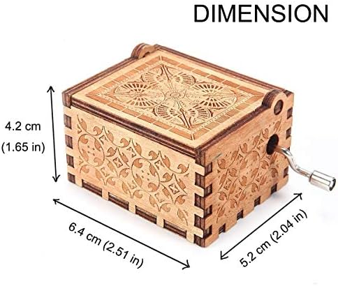Ukebobo Wooden Music Box - Amazing Grace Melody Gift
