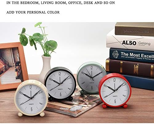 OUTWIT Analog Alarm Clock with Silent Quartz Movement