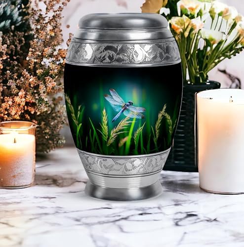 Dragonfly Cremation Urn 10 Inch for Human Ashes