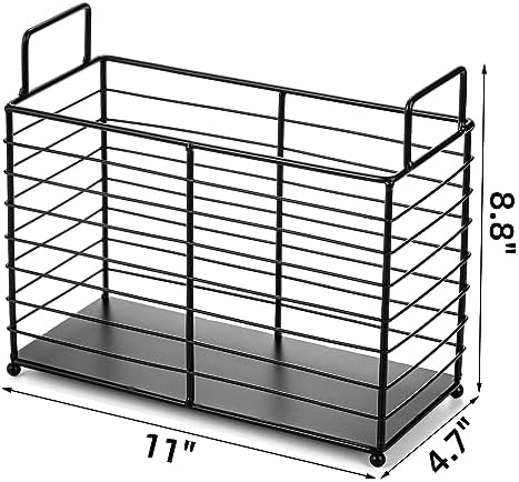 Noamus Metal Magazine Rack with Handles