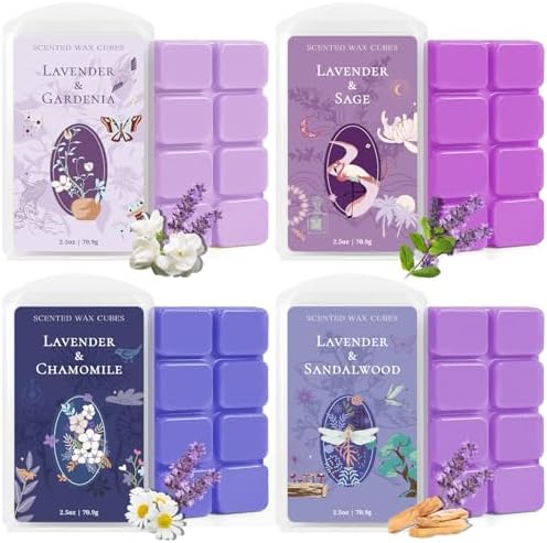 SCENTORINI Wax Melts 4-Pack Lavender Fragrance
