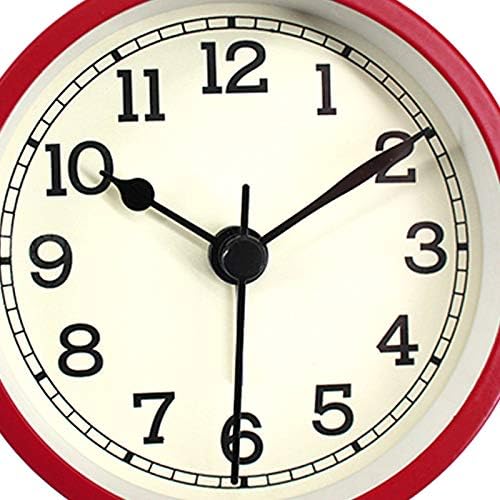 3 Inch Round Alarm Clock with Silent Movement