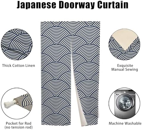 Japanese Style Noren Door Curtain for Privacy