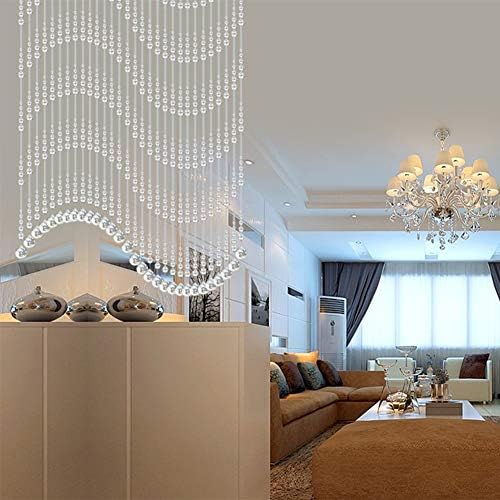 Etlegor Clear Crystal Beaded Curtain Room Divider