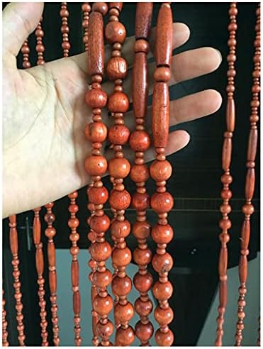 Retro Wood Beaded Curtain Door Divider