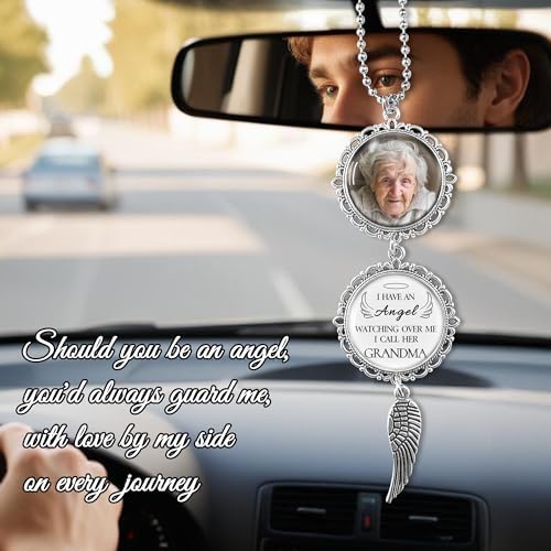 Personalized Car Photo Ornament - I Have an Angel Watching Over Me