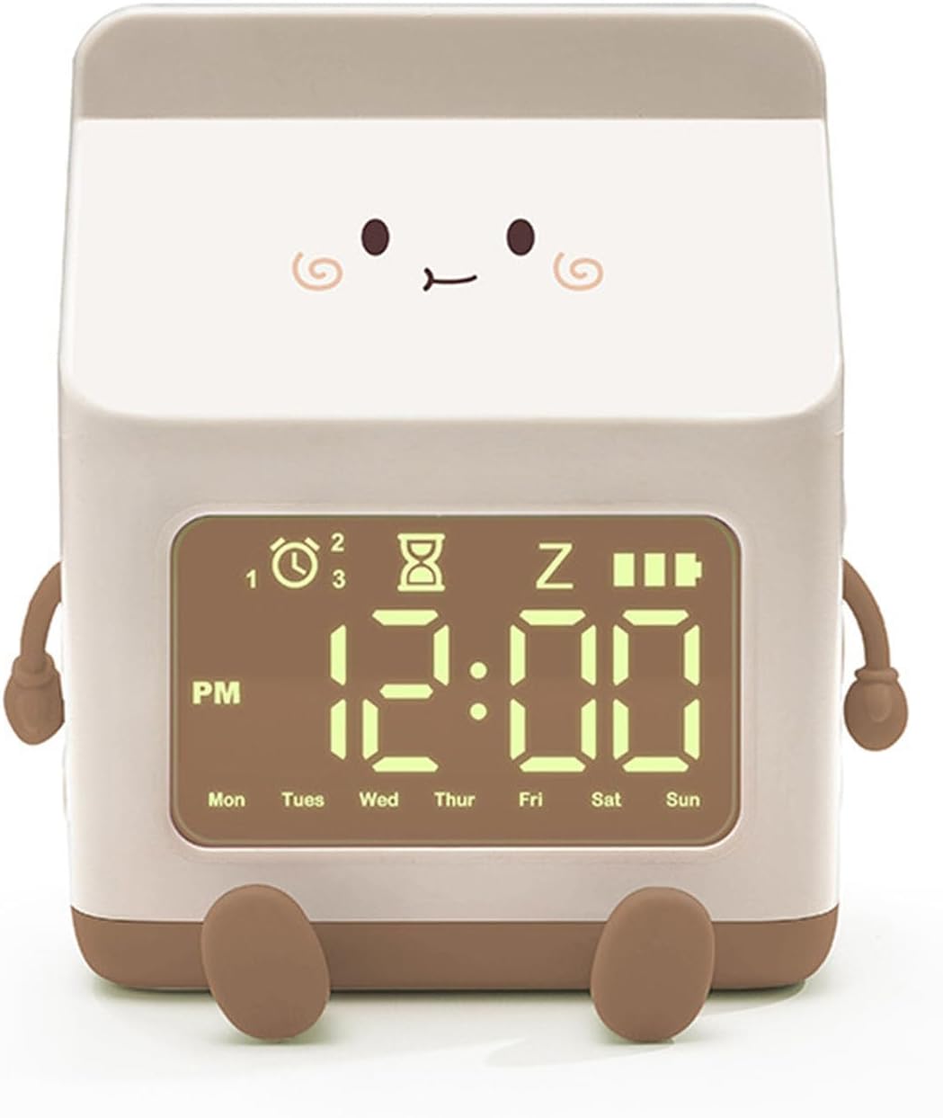 Fun Milk Box Alarm Clock for Kids and Students