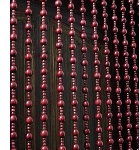 OKUOKA Wood Beaded Curtain for Doorways