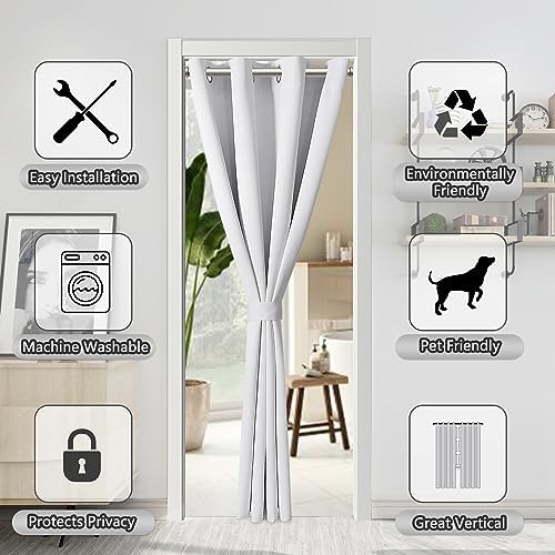 AOSKY Door Curtains for Privacy and Light Blocking