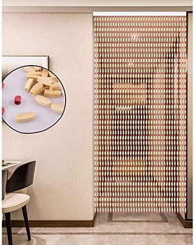 Bamboo Beaded Curtain for Doorway Partition Decor