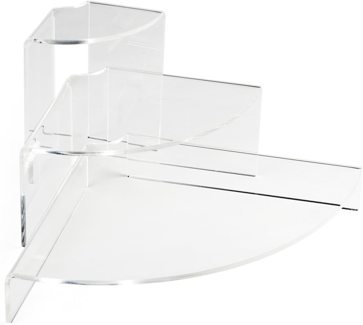 Set of 3 Triangle Display Risers Clear Acrylic