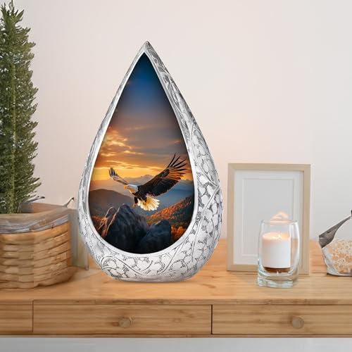 Eagle Cremation Urn - 10 Inch Human Ashes Urn for Dad and Mom