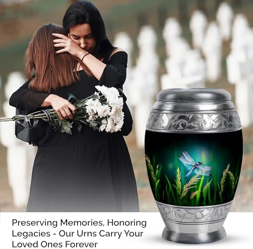 Dragonfly Cremation Urn 10 Inch for Human Ashes